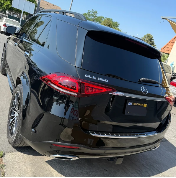 Mercedes GLE350 after fresh repaint of rear quarter panel and bumper